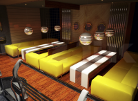 Проект интерьера дискотеки для Дворца Республики, г. Минск.