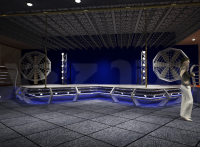 Таким мог быть интерьер дискотеки во Дворце Республики в Минске