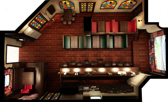 3д визуализация Бар "Драфт"