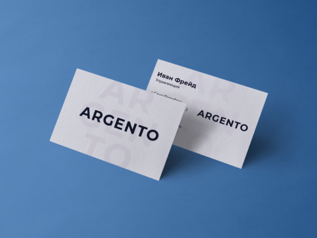 Визитка Argento