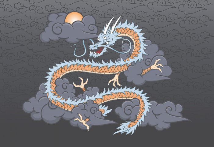 Дракон в облаках