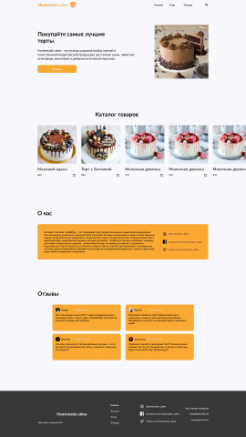 Homemade cakes