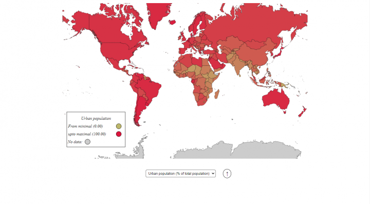 Визуализация мировых данных по экологическим признакам