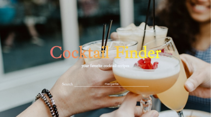 Cocktail Finder - поиск рецептов коктейлей