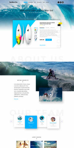 SurferCo Landing Page