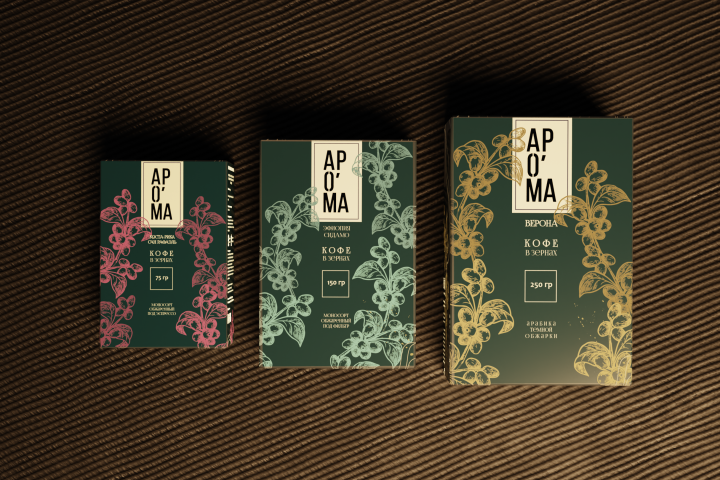 визуализая упаковки кофе