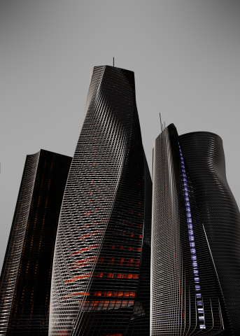 концепт небоскребов