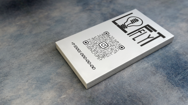 Макет визитки для LoftFly