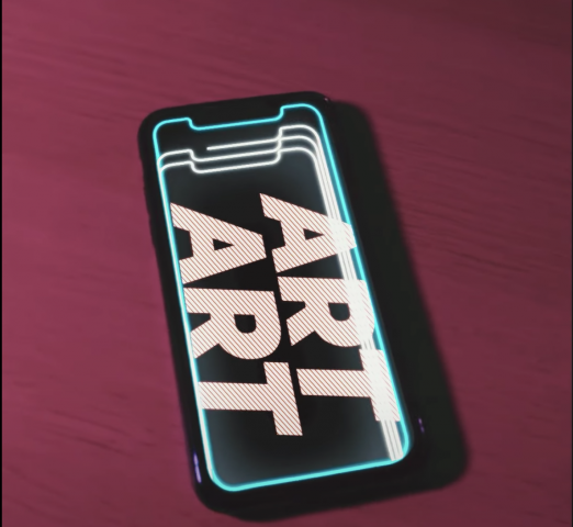 3D эффект для фонового видео Арт выставки