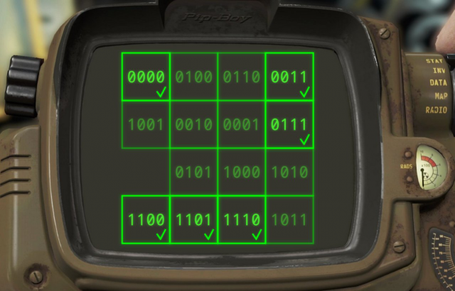 Компьютерная игра Пятнашки для программистов