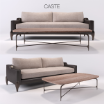 3D model castedesign CHALK SOFA & Table