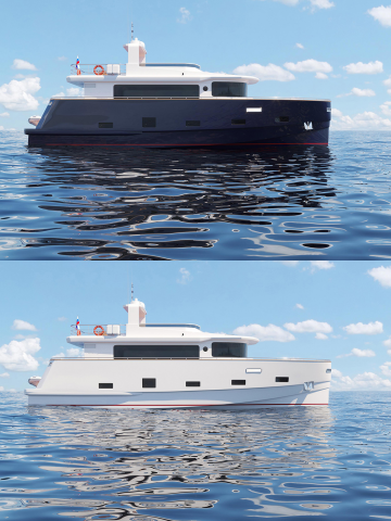 3D визуализация яхты для компании Popilov Yachts 02