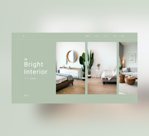 Дизайн сайта для студии интерьер дизайна