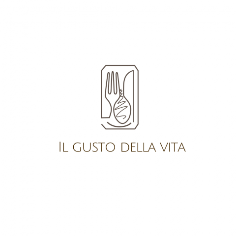 "LL GUSTO DELLA VITA" Restaurant Logo