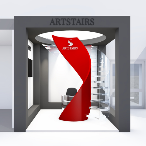 Постоянная экспозиция ArtStairs. Идея стенда