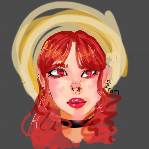 Portrait in art style