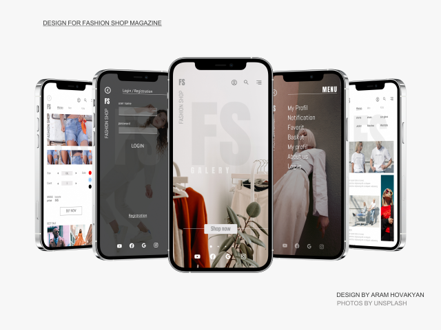 web site for fashion magazin