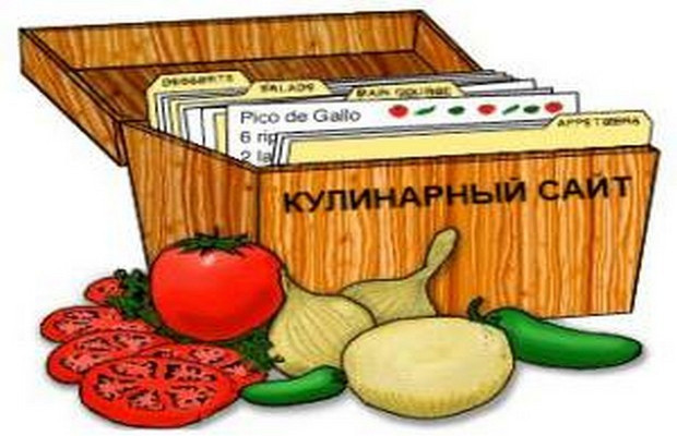 Сайт о кулинарии для хозяек с рецептами (структура сайта)