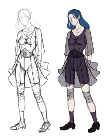 эскиз референса