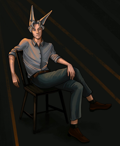 человек на стуле