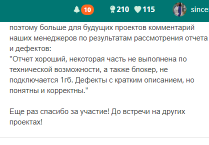 Отзыв о работе на TestBirds