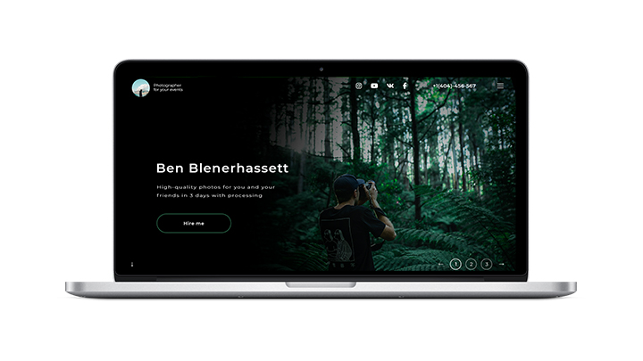Landing page " Фотограф "