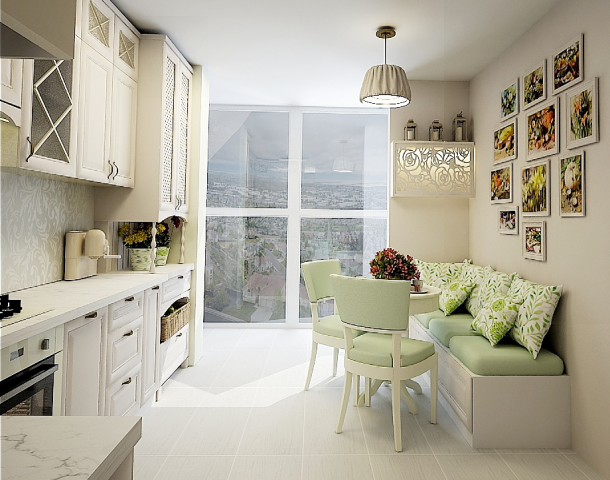 Проект кухни в скандинавском стиле