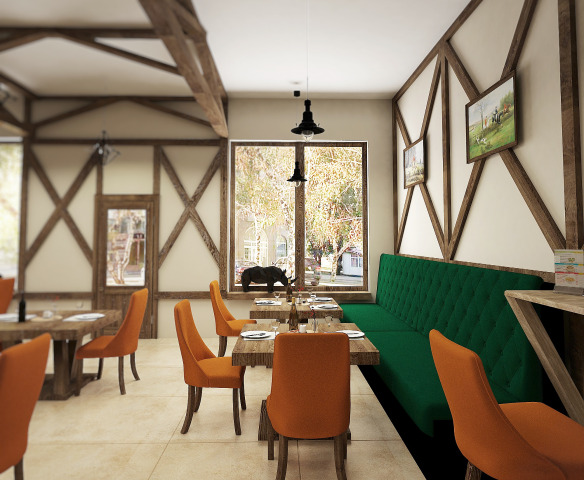 Проект ресторана в тирольском стиле