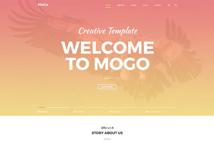 Адаптивная верстка сайта MOGO