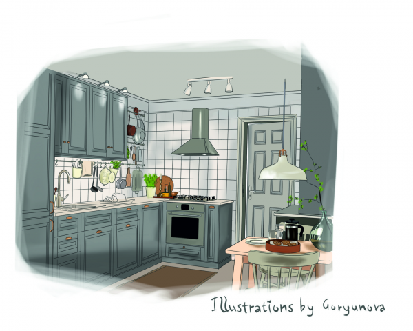 Иллюстрация интерьера