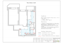 Дизайн-проект. План тёплых полов.