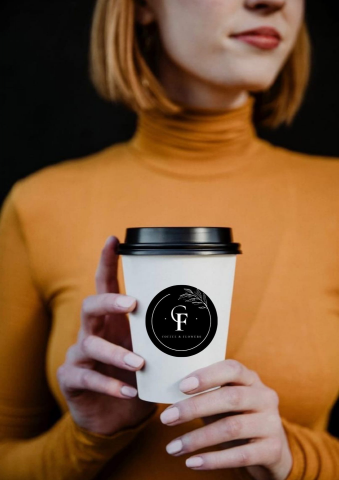 Визитная карточка и наклейка