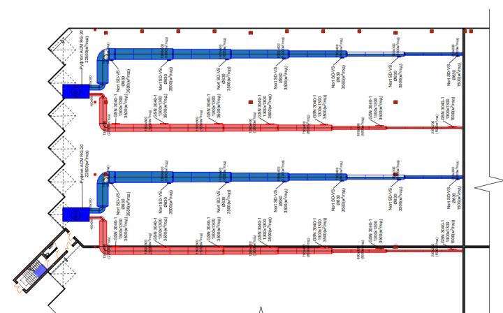 План разведения и разработка систем отопления и вентиляции