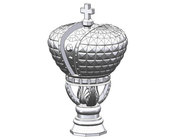Корона для столба (SolidWorks)