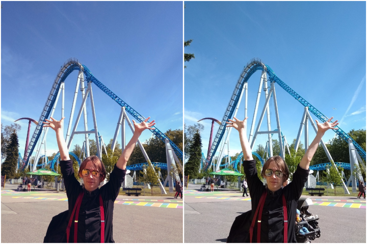 Ретушь фотографии (убрано лишнее с фона)