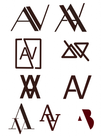 Создание логотипа AV