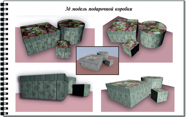 3д модель подарочной коробки