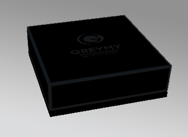 3д модель коробки с логотипом