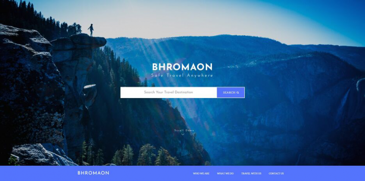 Landing page "Travel more"