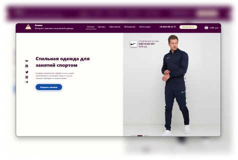 Интернет-магазин спортивной одежды "Олимп"