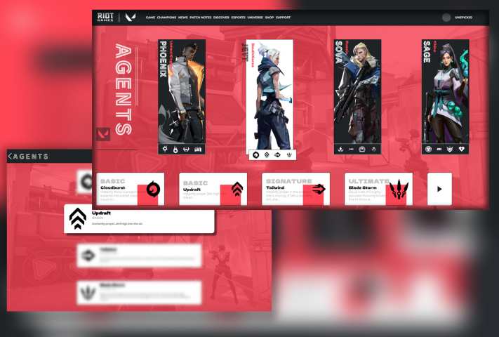 Agents Page (Valorant)