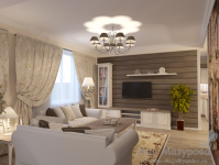 Квартира 70 кв.м. Гостиная