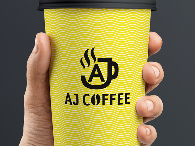 Логотип "AJ Coffee"