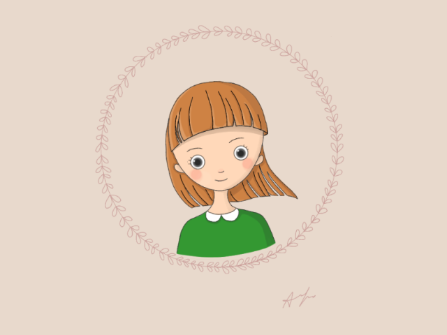 Милый рисунок девочки