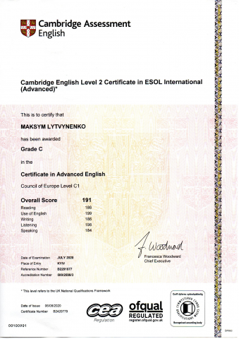 Cambridge English C1