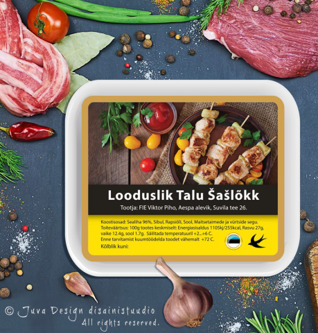 Разработка дизайна для упаковки шашлыков.