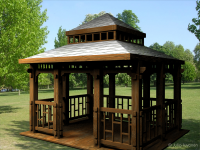 Беседка. 3D Max, Vray.