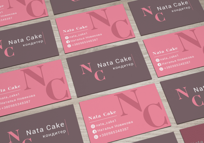 Визитка для кондитера