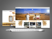 Лендинг производителя муки для оптовой продажи по России