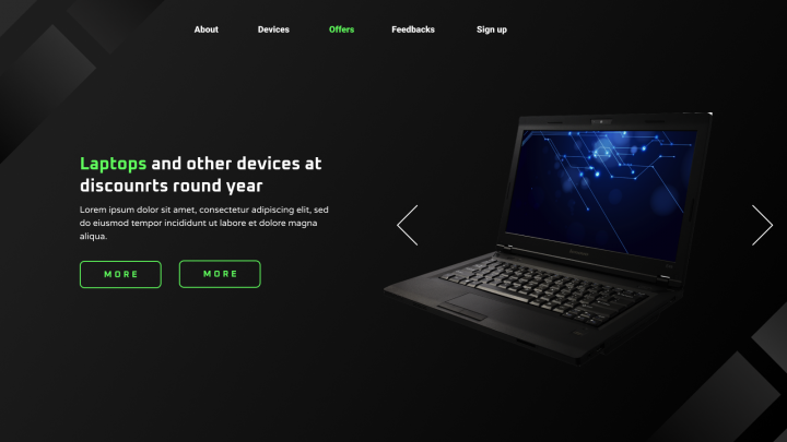 Laptop advertisement